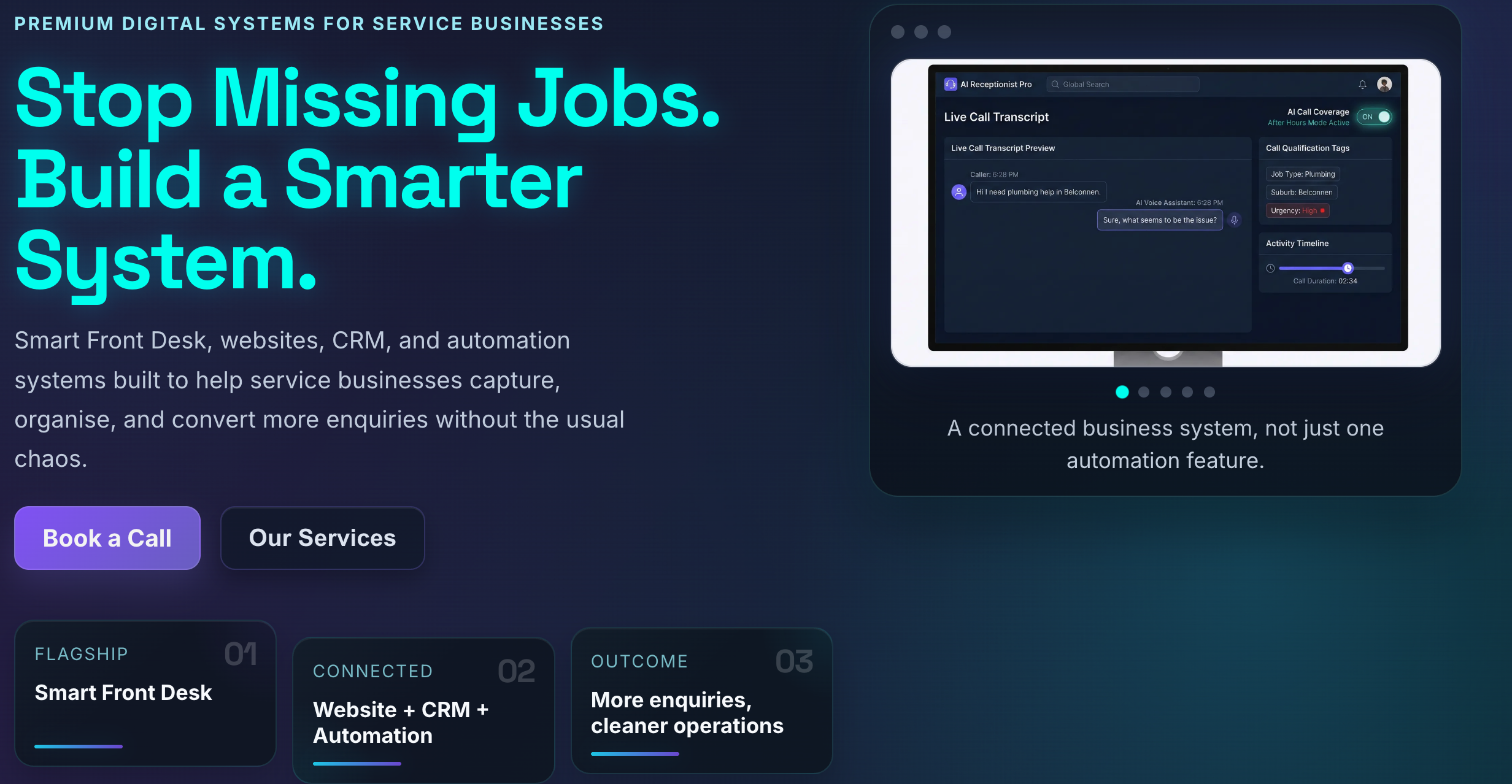 AI Front Desk for Canberra Trades: Implementation Showcase