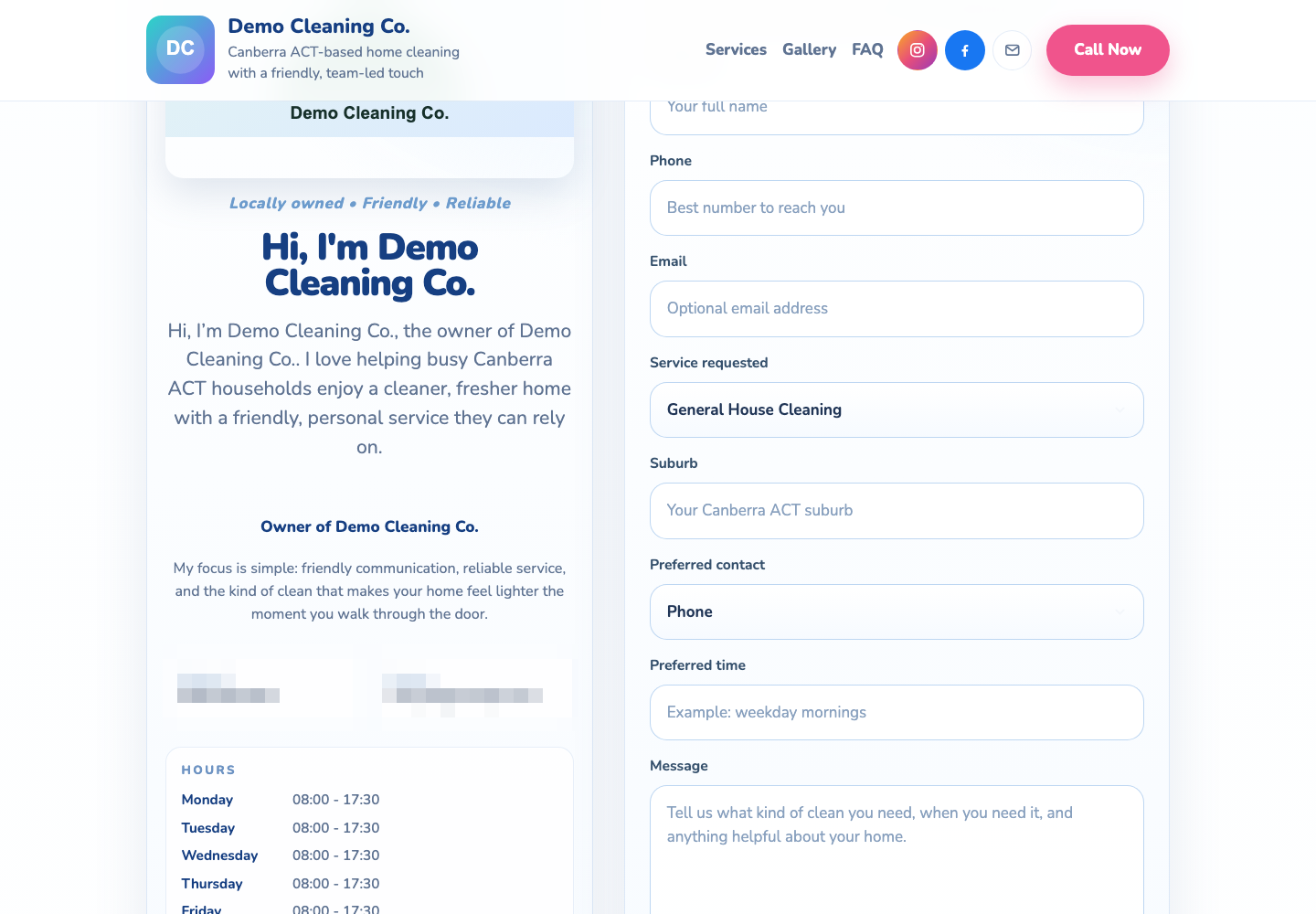 Website enquiry form connected to a CRM lead capture workflow