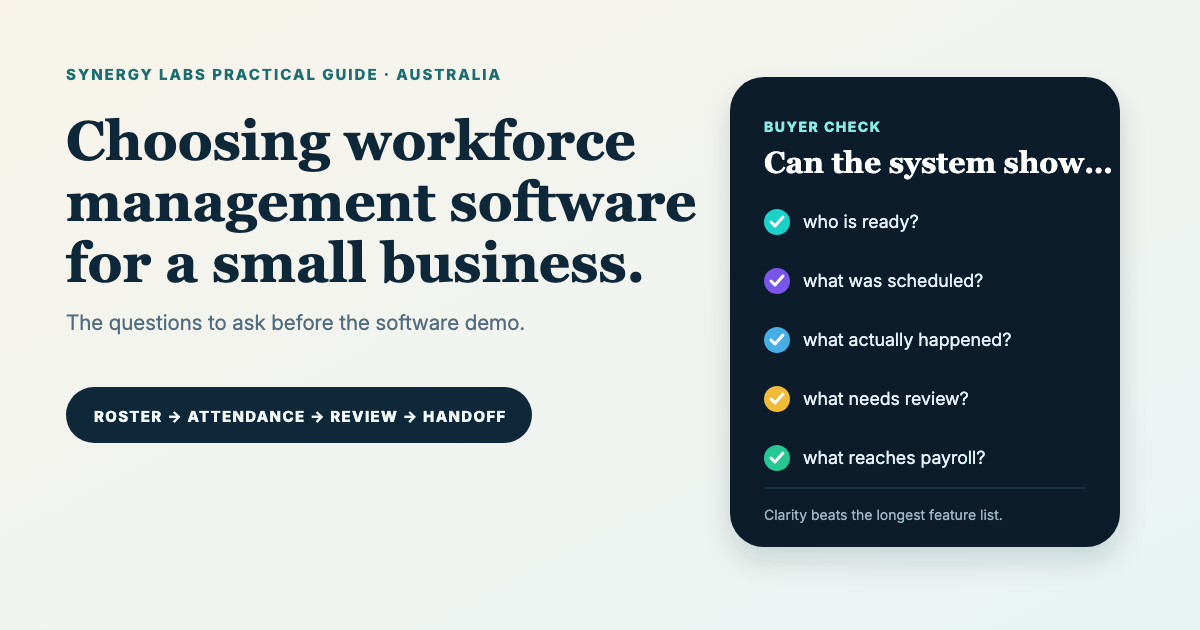 Workforce Management Software for Small Business: What to Look For in Australia